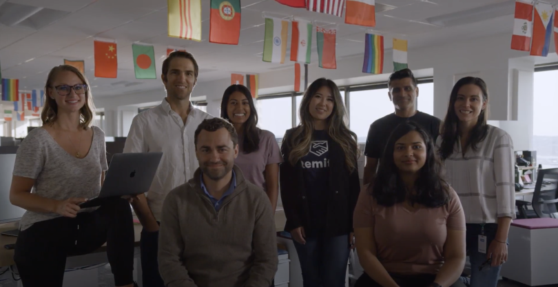 A group of Remitly employees.