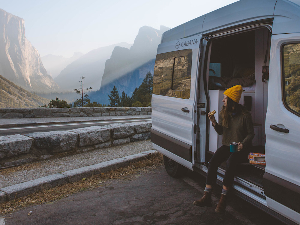 Cabana van in national park