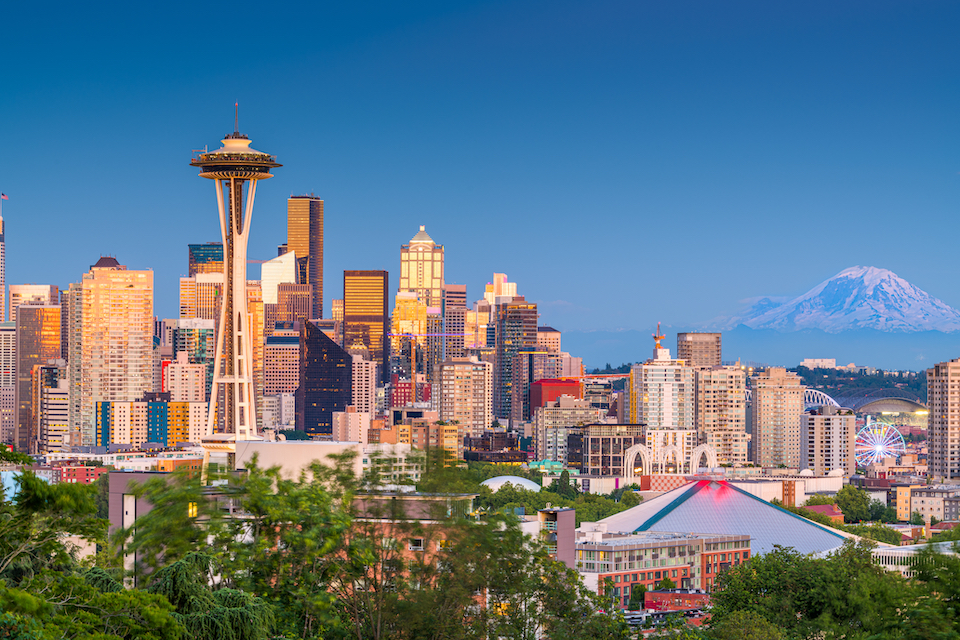 Seattle skyline daytime photo