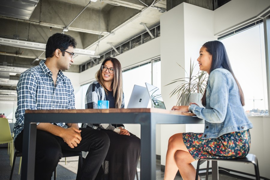 Stackline employees in office