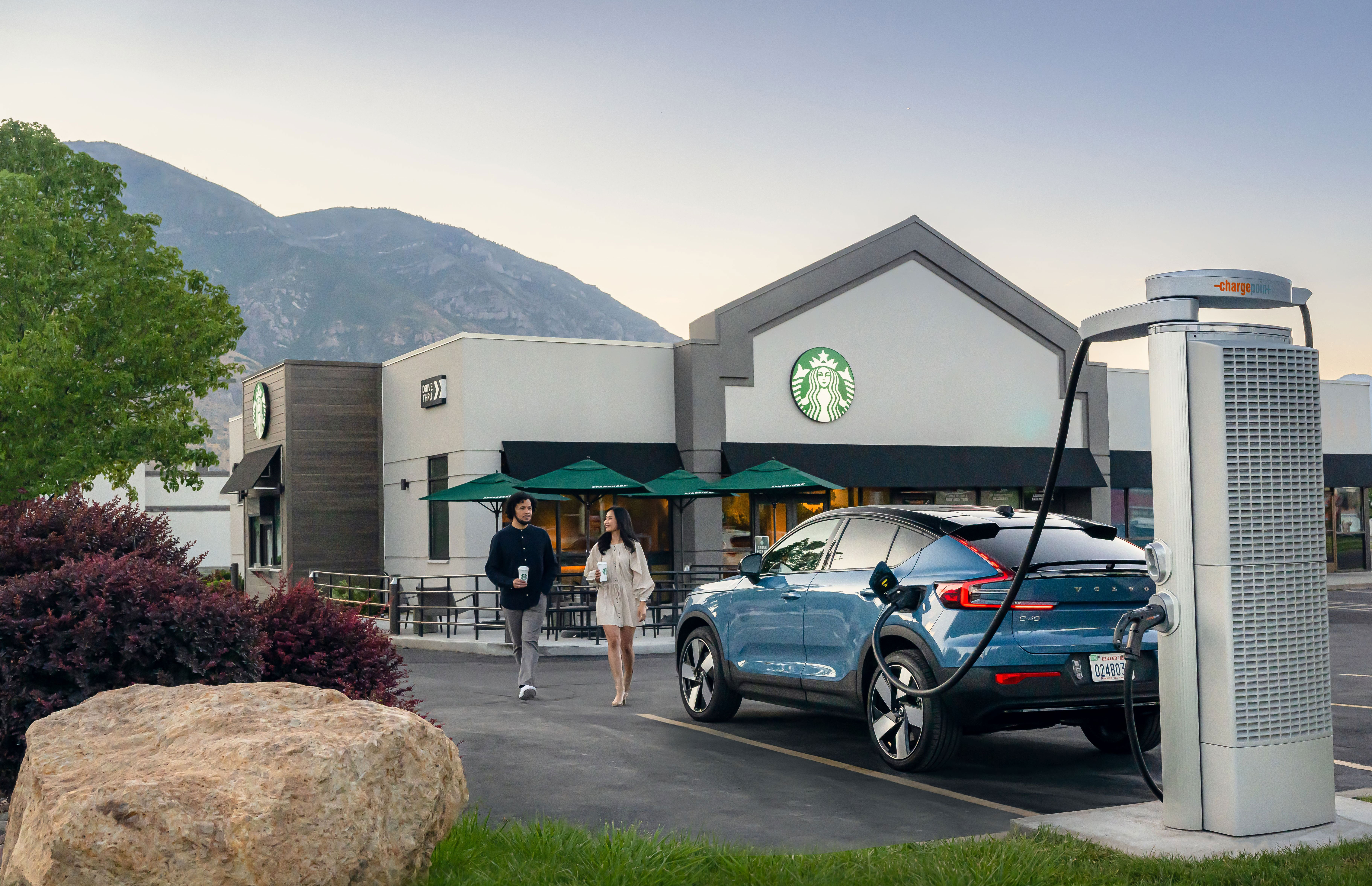Starbucks Partners With Volvo To Instal EV Chargers From Seattle to Denver