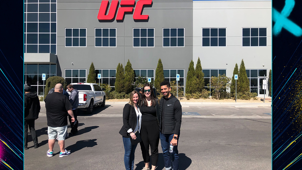 Tagboard team members outside the UFC office