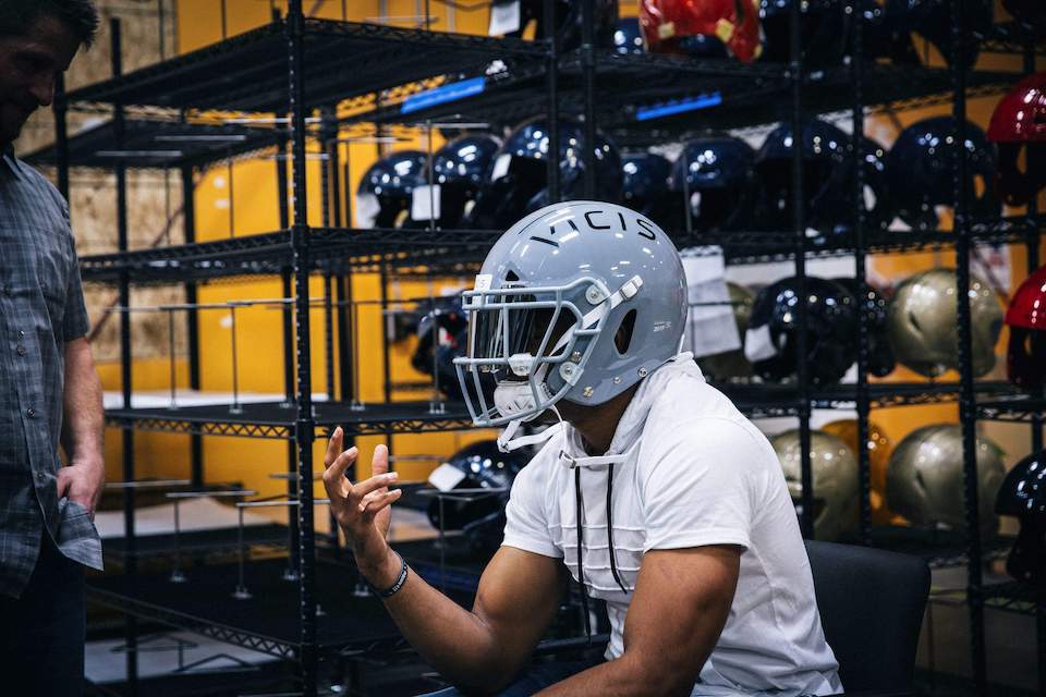 vicis high tech concussion proof football helmet