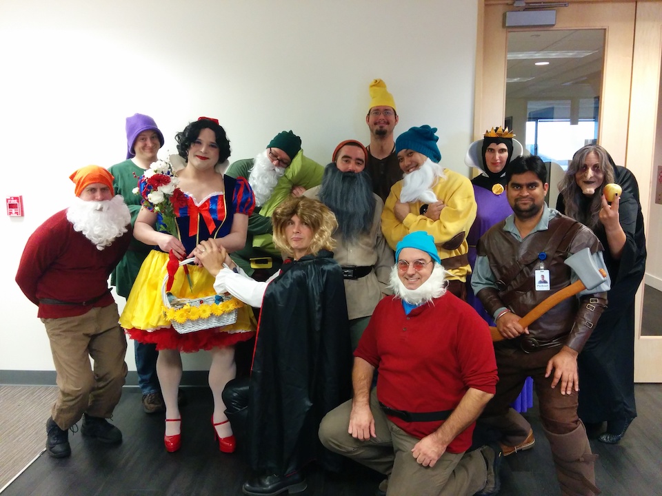 extrahop snow white office party