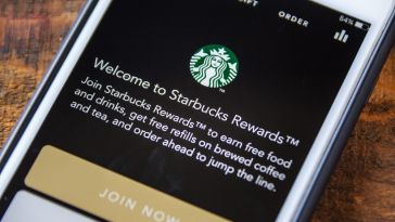 The Starbucks mobile app