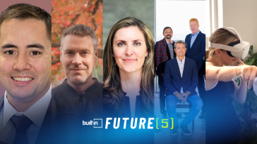 Side-by-side images of several Seattle-based startup founders featured in the Future 5.