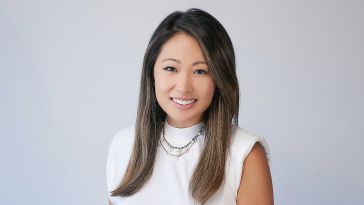 Aiberry co-founder and co-CEO Linda Chung is pictured against a white background. 